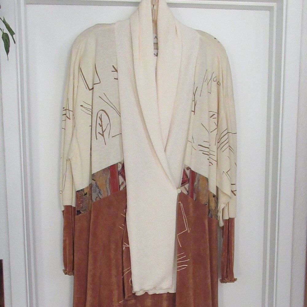 AHNI Long sleeveless dress with jacket - Size: one/size